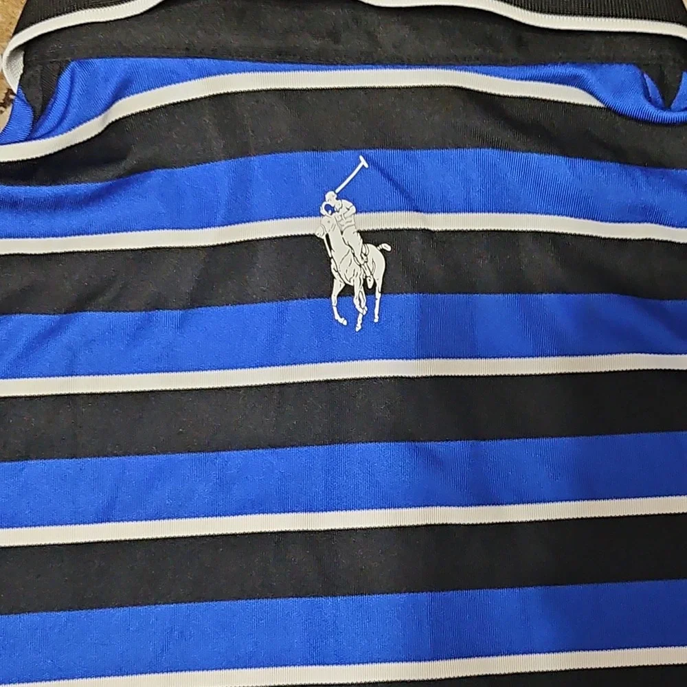 Mens official Polo Ralph Lauren striped golf polo 2019 PGA Championship Large
